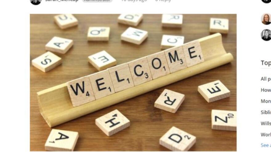 Image to welcome people to Mencap's new online community