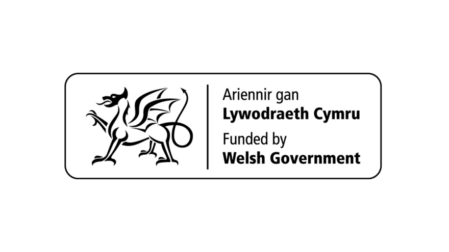 Funded by Welsh government logo