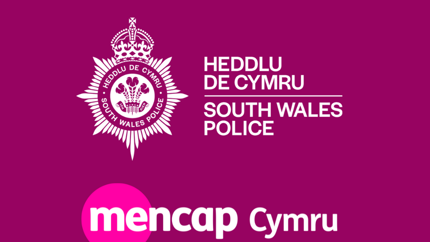 South Wales police and Mencap Cymru logo
