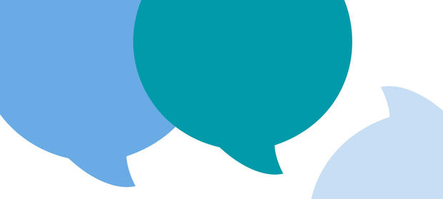 Cartoon images of speech bubbles